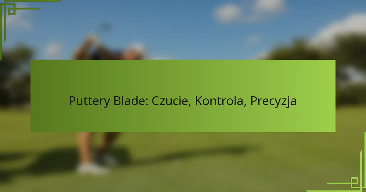 Puttery Blade: Czucie, Kontrola, Precyzja